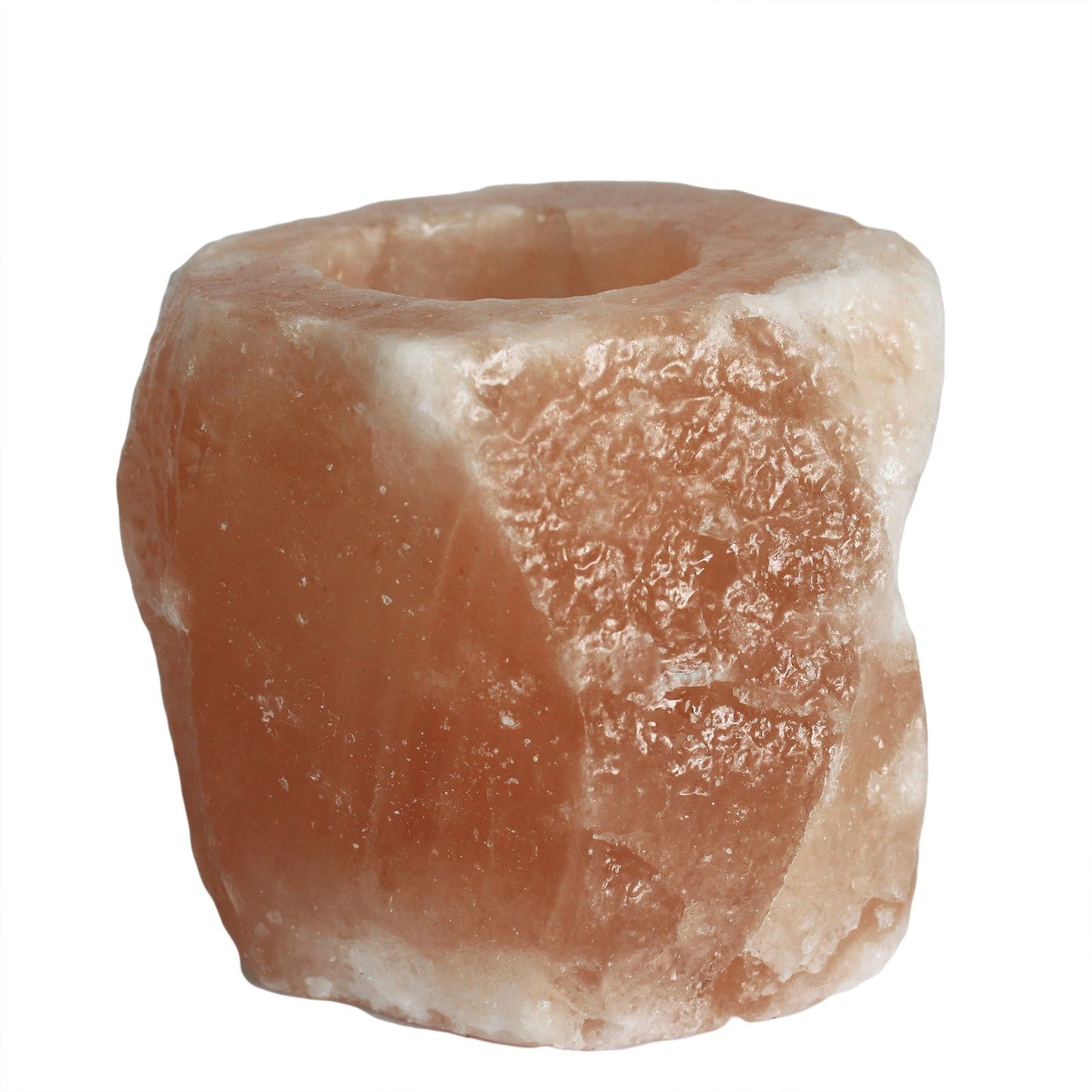 Portavelas de sal natural del Himalaya 700gr-1 kg.