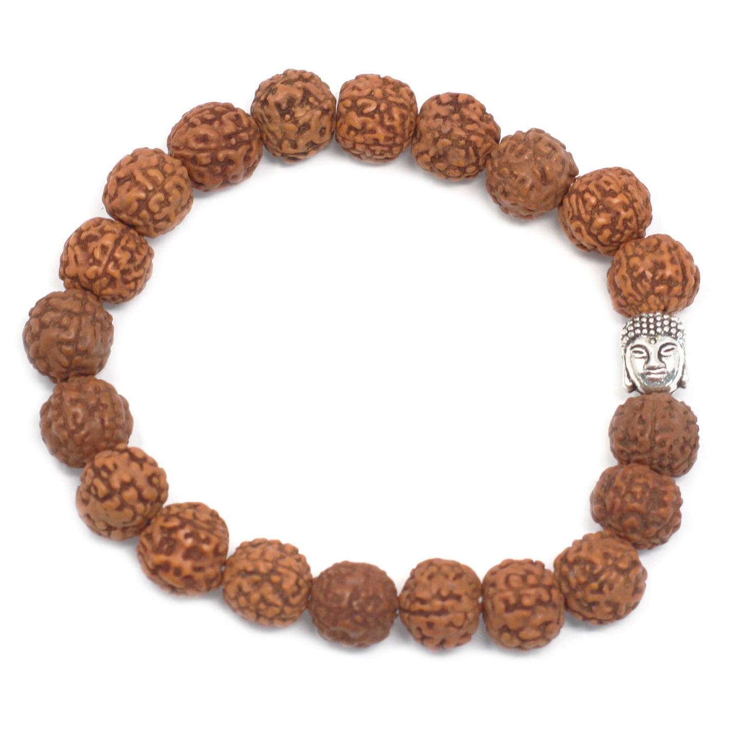 Brazalete Buda Japa Mala – Marrón