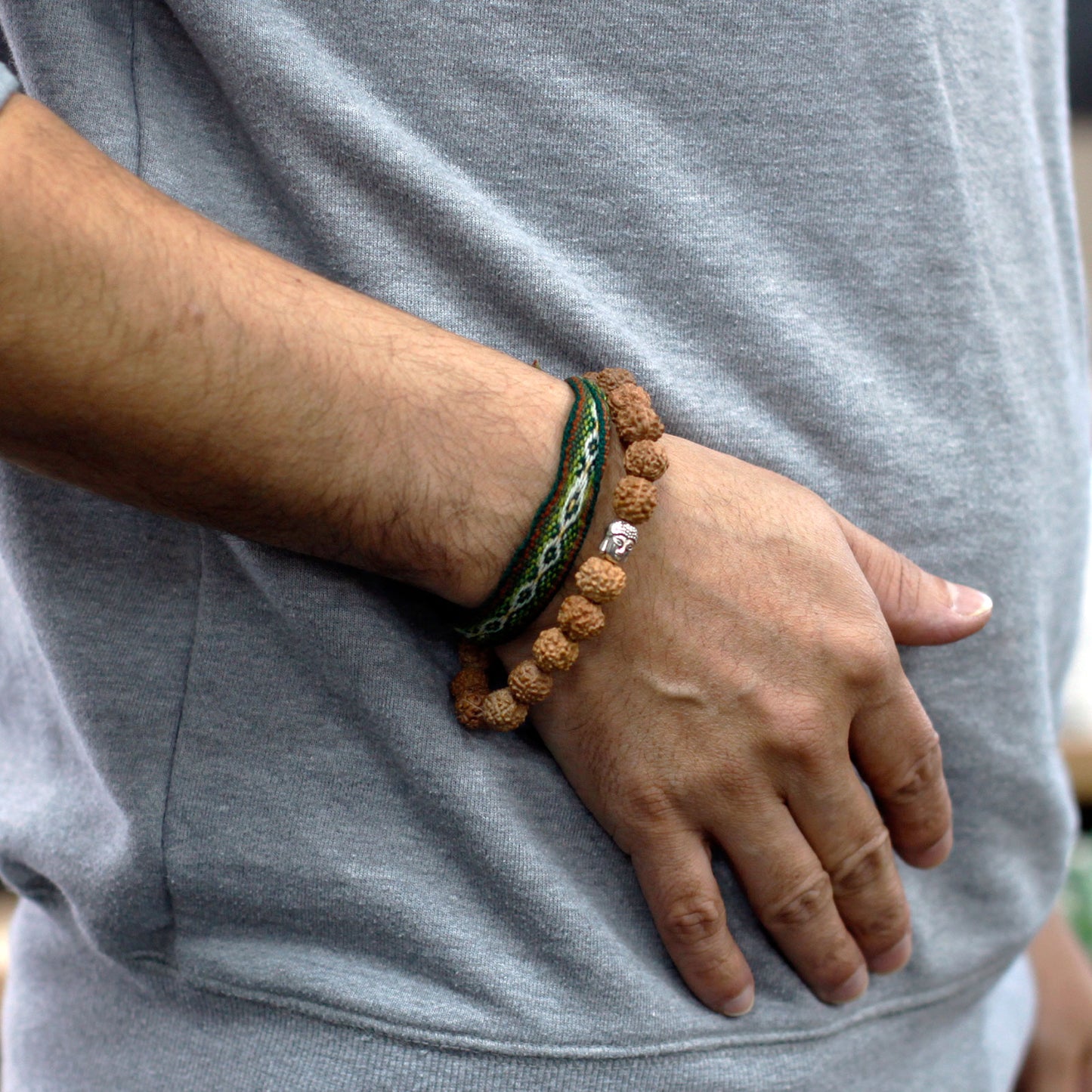 Brazalete Buda Japa Mala-Natural