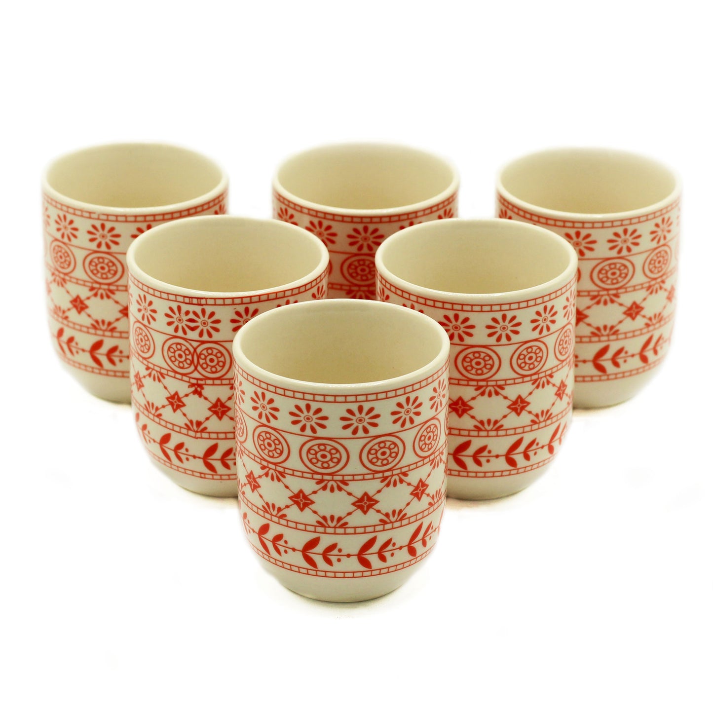 6x Tazas de te - Mosaico Ambar