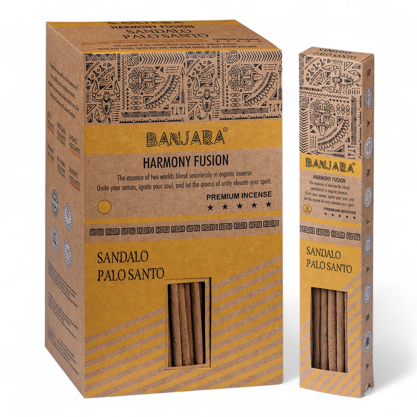 Set de 3 Incienso Palo Santo con Canela - Salvia Blanca - Sándalo