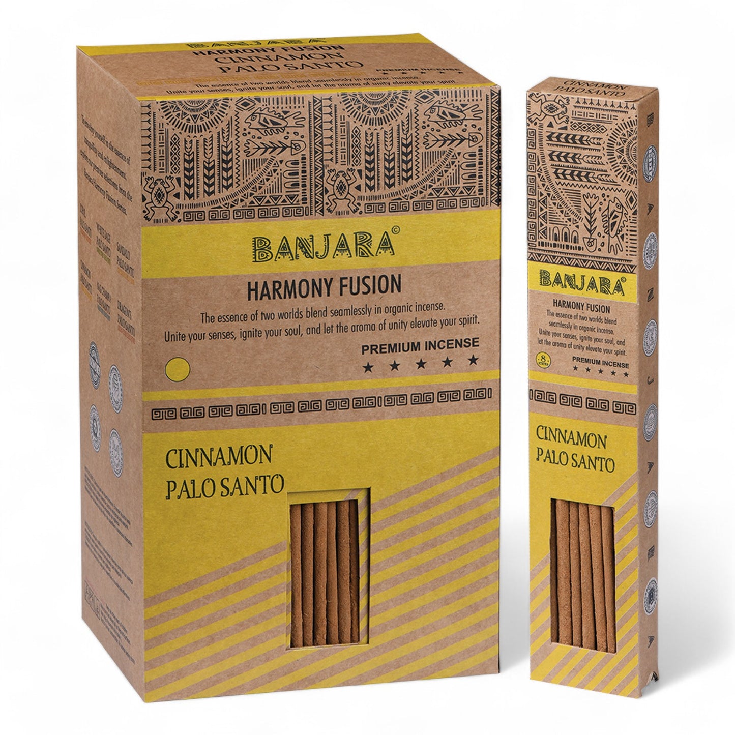 Set de 3 Incienso Palo Santo con Canela - Salvia Blanca - Sándalo