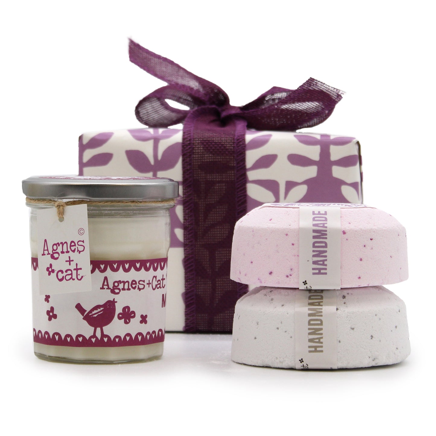Bombas de Baño Provenza & Té y Rosas + Vela de Piedra Lunar
