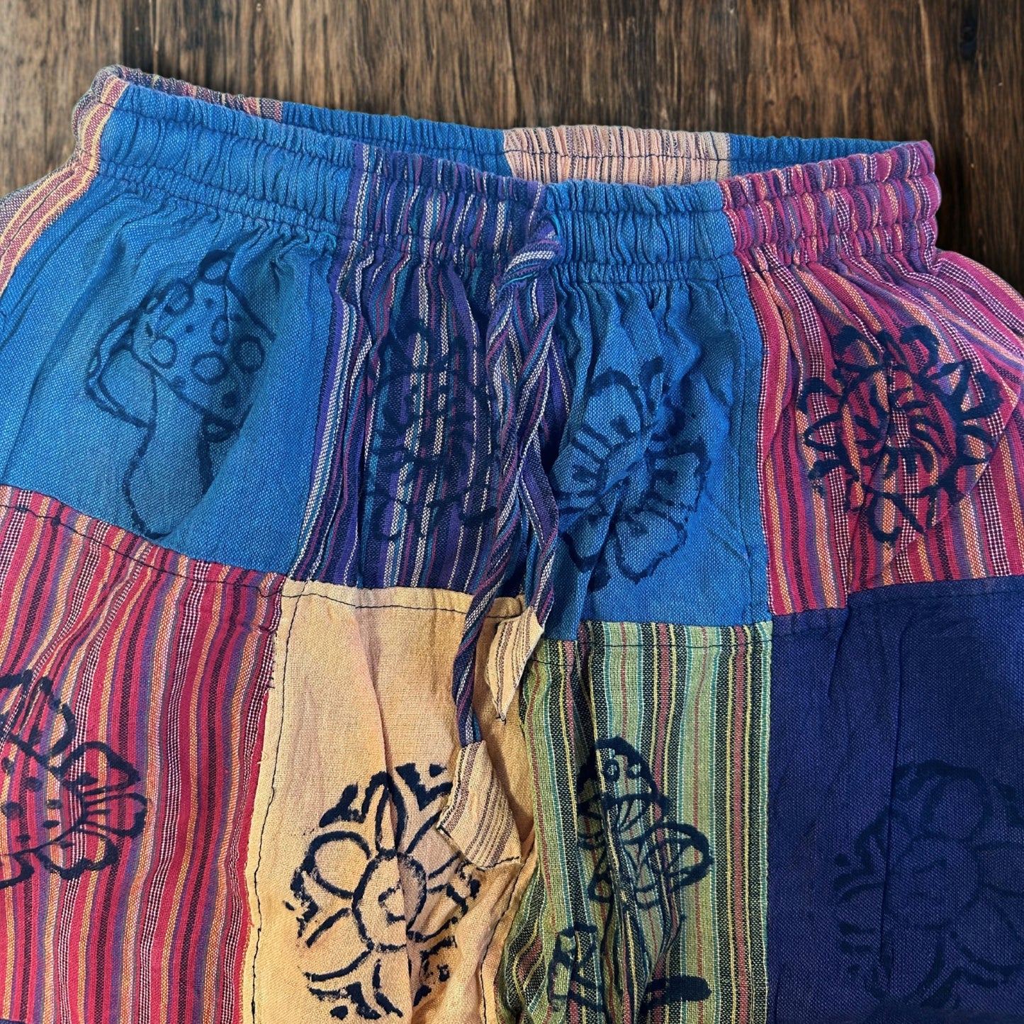Pantalón Hongo - Diseños con Estampado en Bloque - Tonos Naranjas