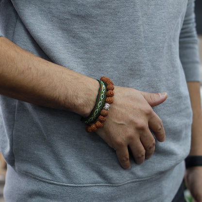 Brazalete Buda Japa Mala – Marrón
