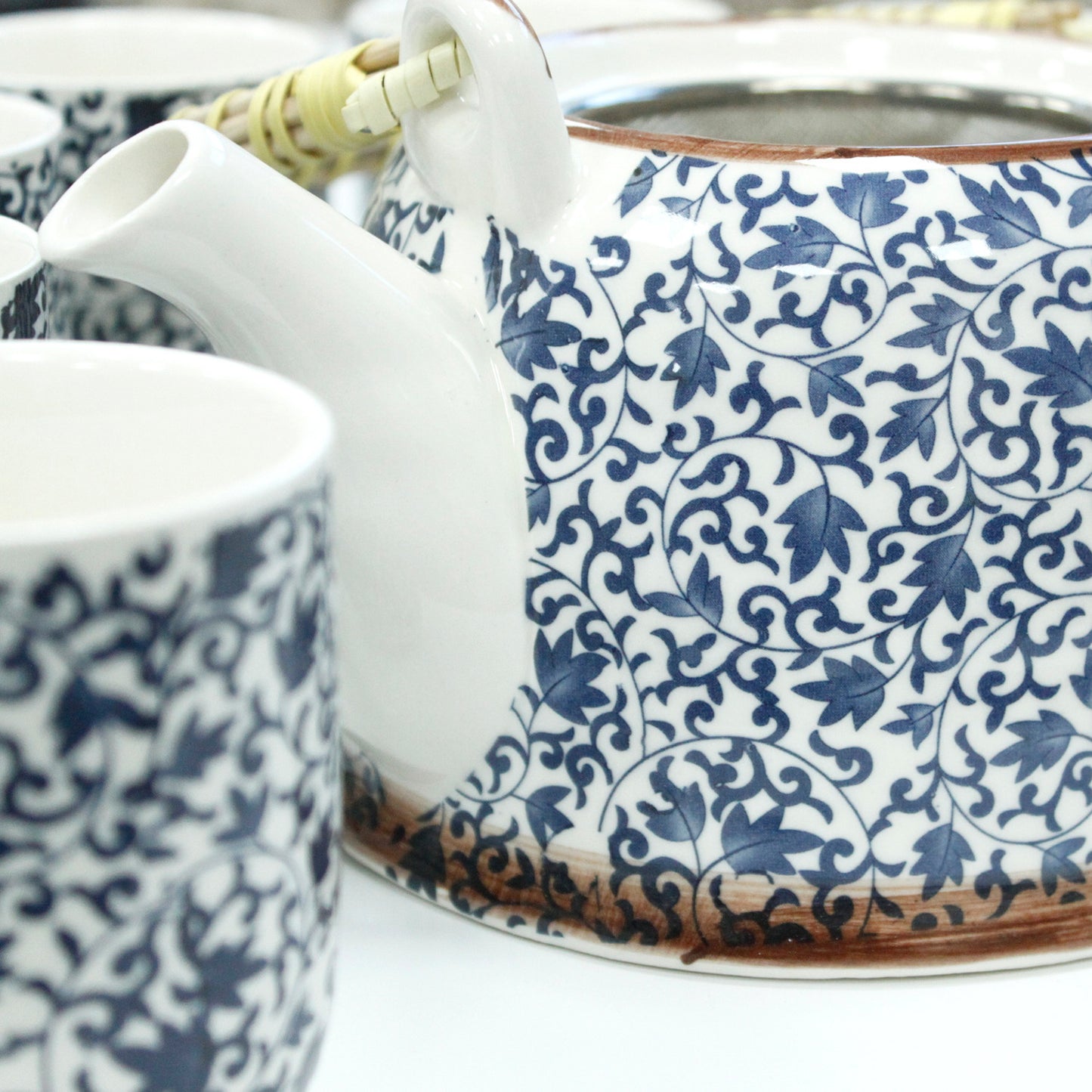 Set de tetera - Mosaico azul