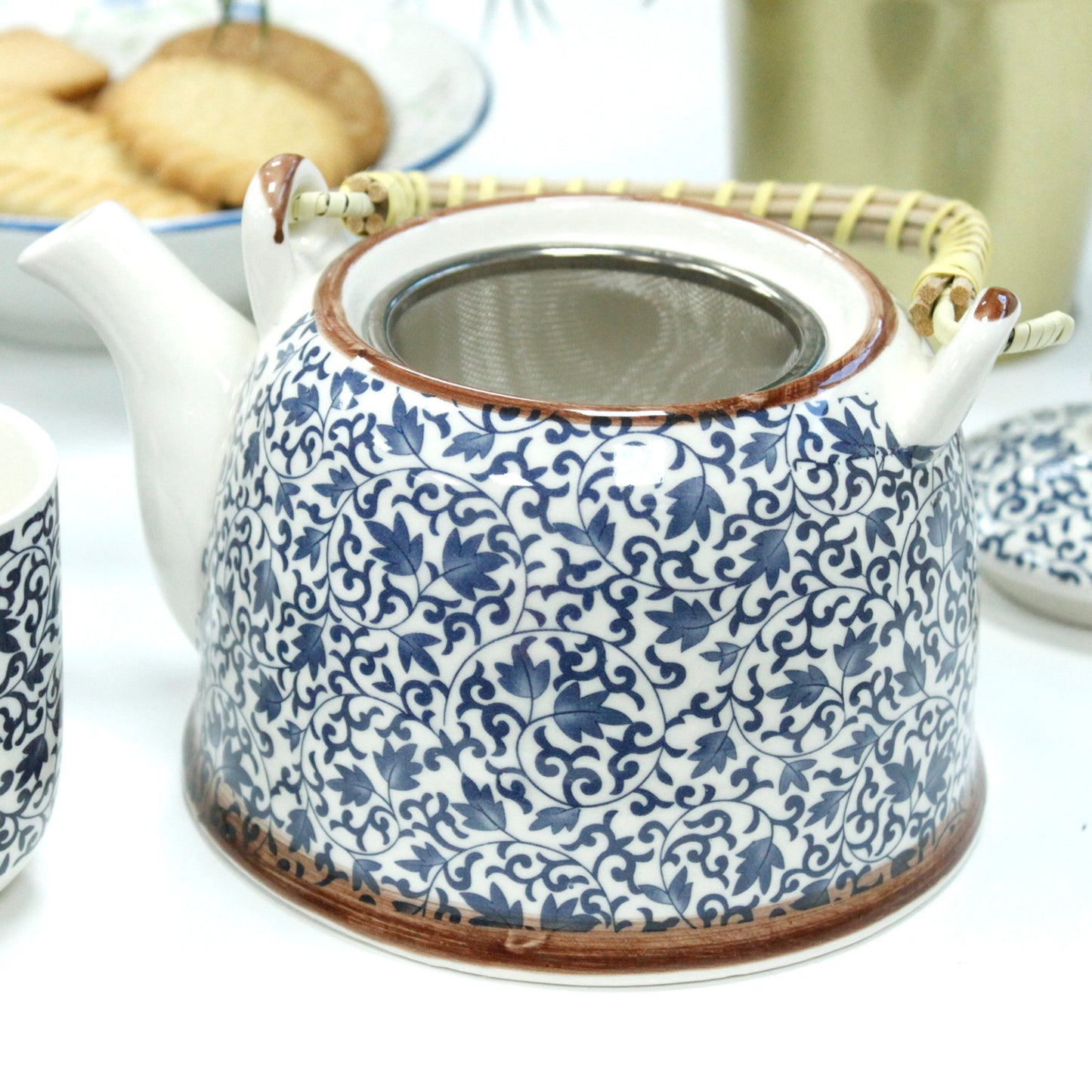 Set de tetera - Mosaico azul