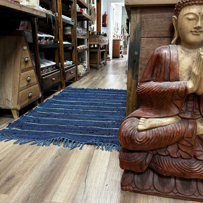 Alfombra de trapo grande - 150x90 cm - calidad premium