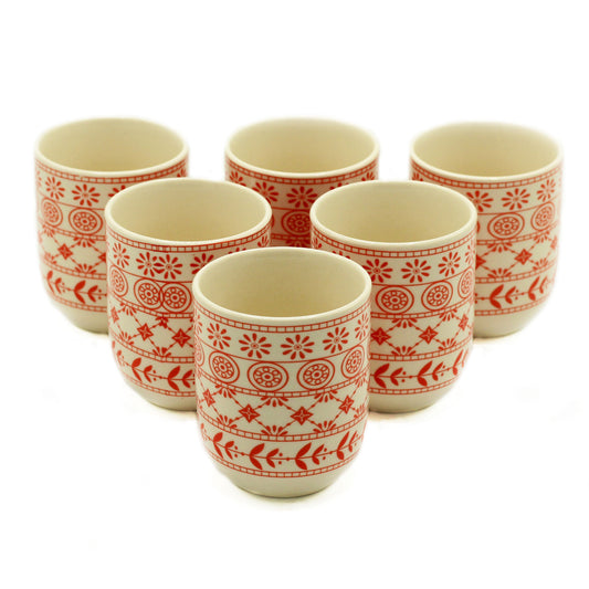 6x Tazas de te - Mosaico Ambar