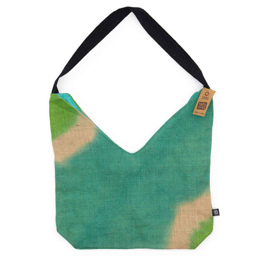 Bolso de hombro- Verde azulado