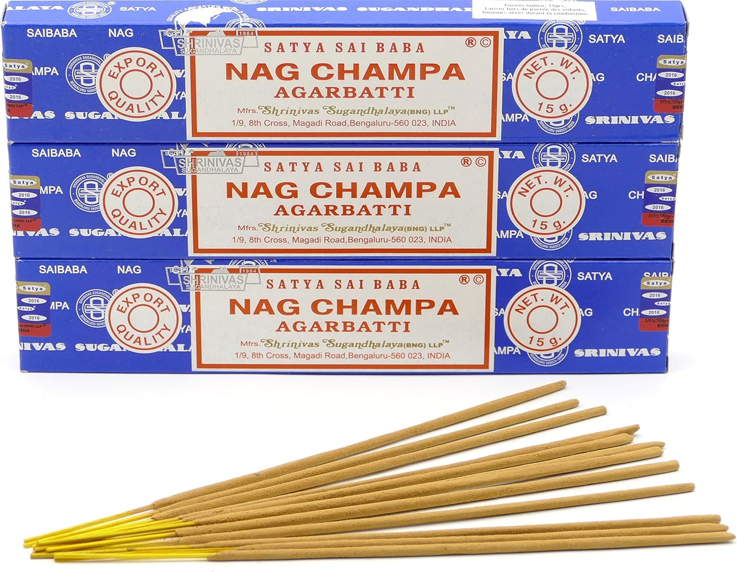 Incienso Nag Champa x 6 cajas de 15 gr. cada una